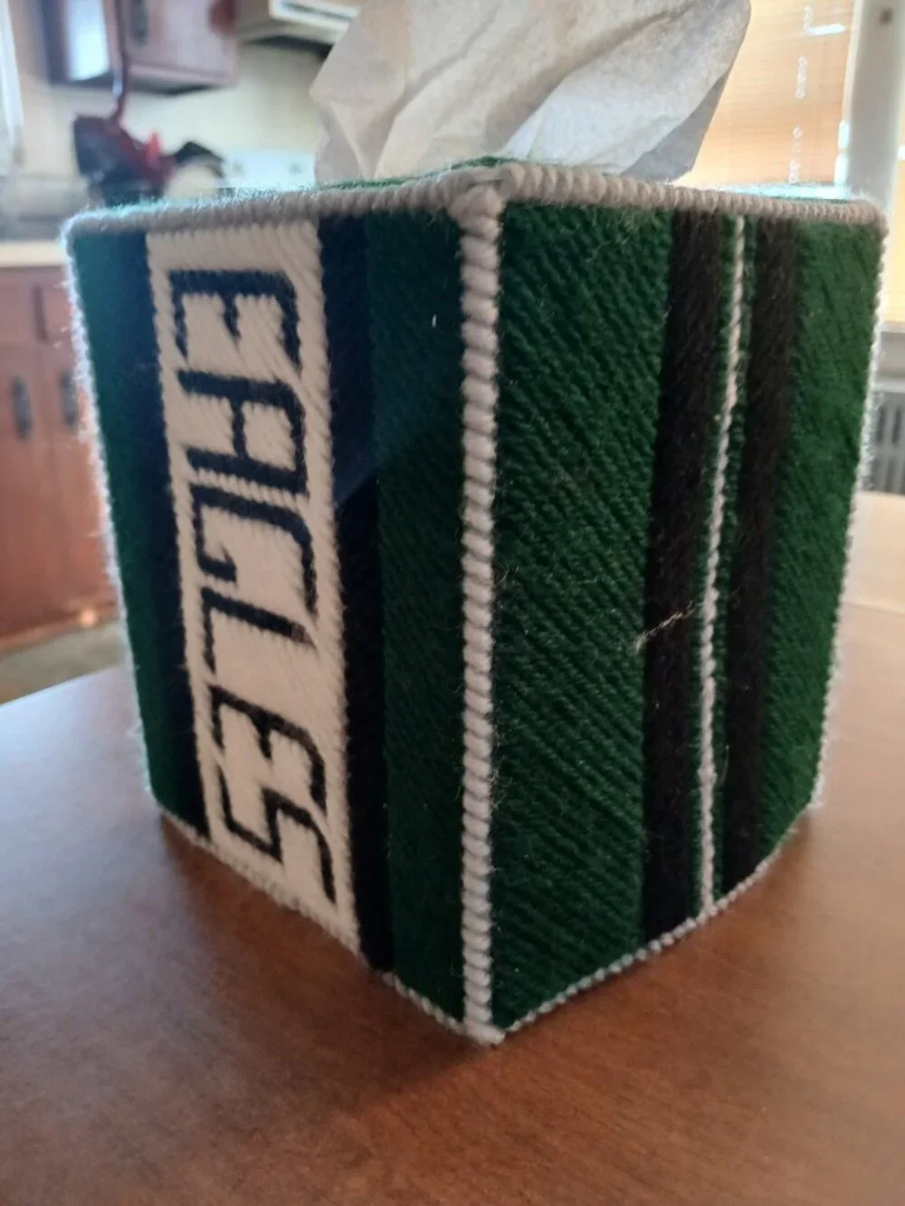 Philadelphia Eagles Handstitched Boutique Tissue Box Cover Gift